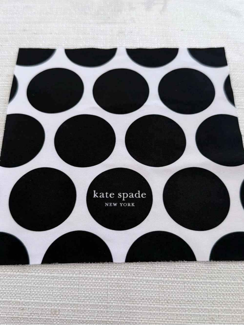 kate spade Green and Black Eyeglass Case with polka dot cloth - Picture 4 of 8